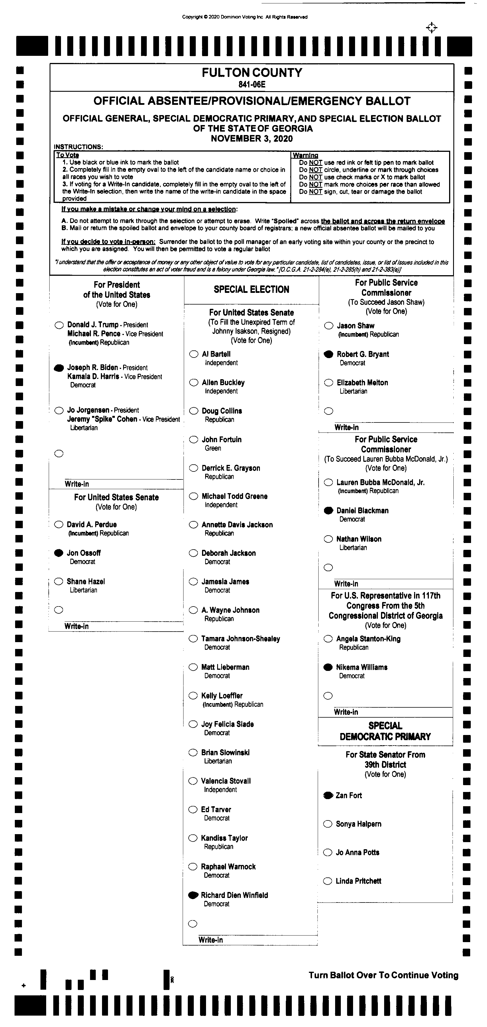 Doubled Ballot